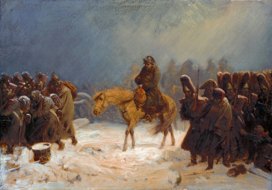 Napoleon's Retreat From Russia by Adolf Northen Artvee