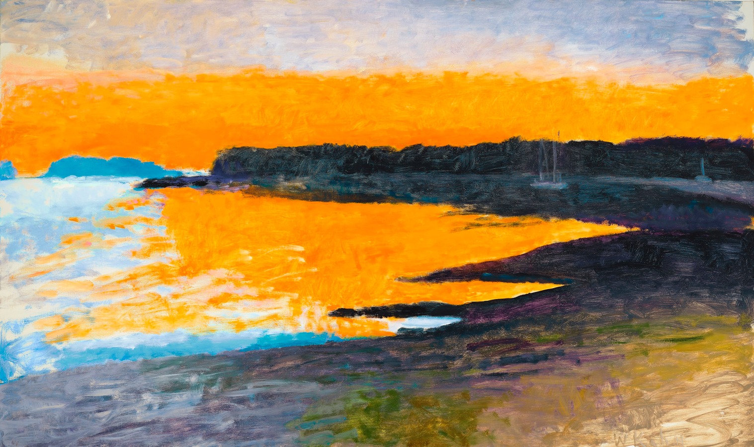 Down East Sunset I by Wolf Kahn Artvee