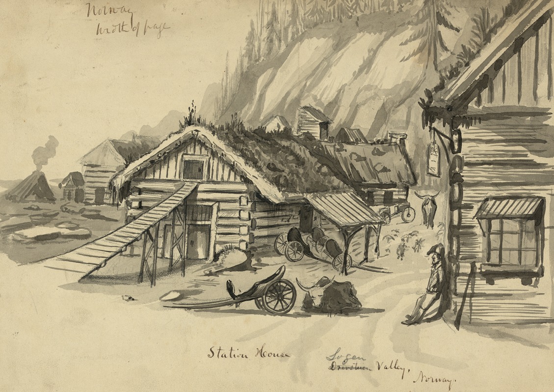 Station house Logen Valley, Norway by Bayard Taylor Artvee