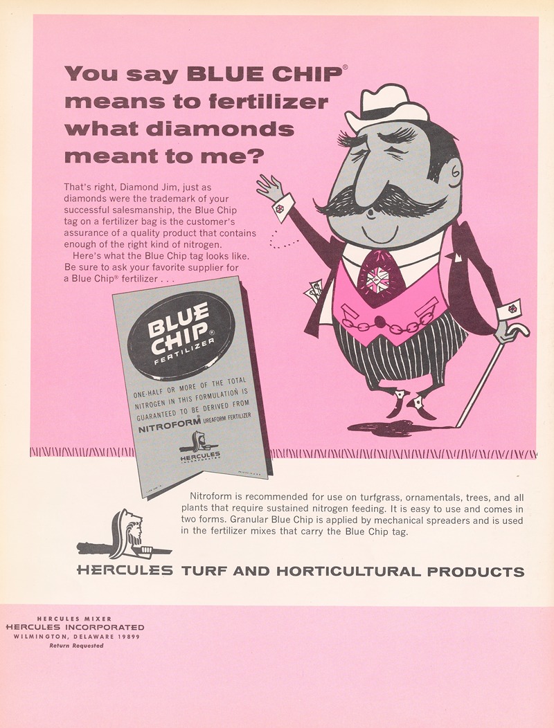 You say blue chip means to fertilizer what diamonds mean to me by