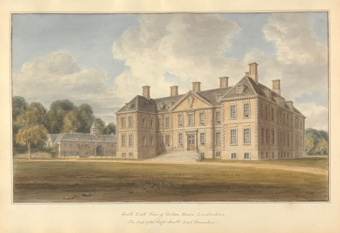 South East View of Belton House, Lincolshire the Seat of the Right Hon