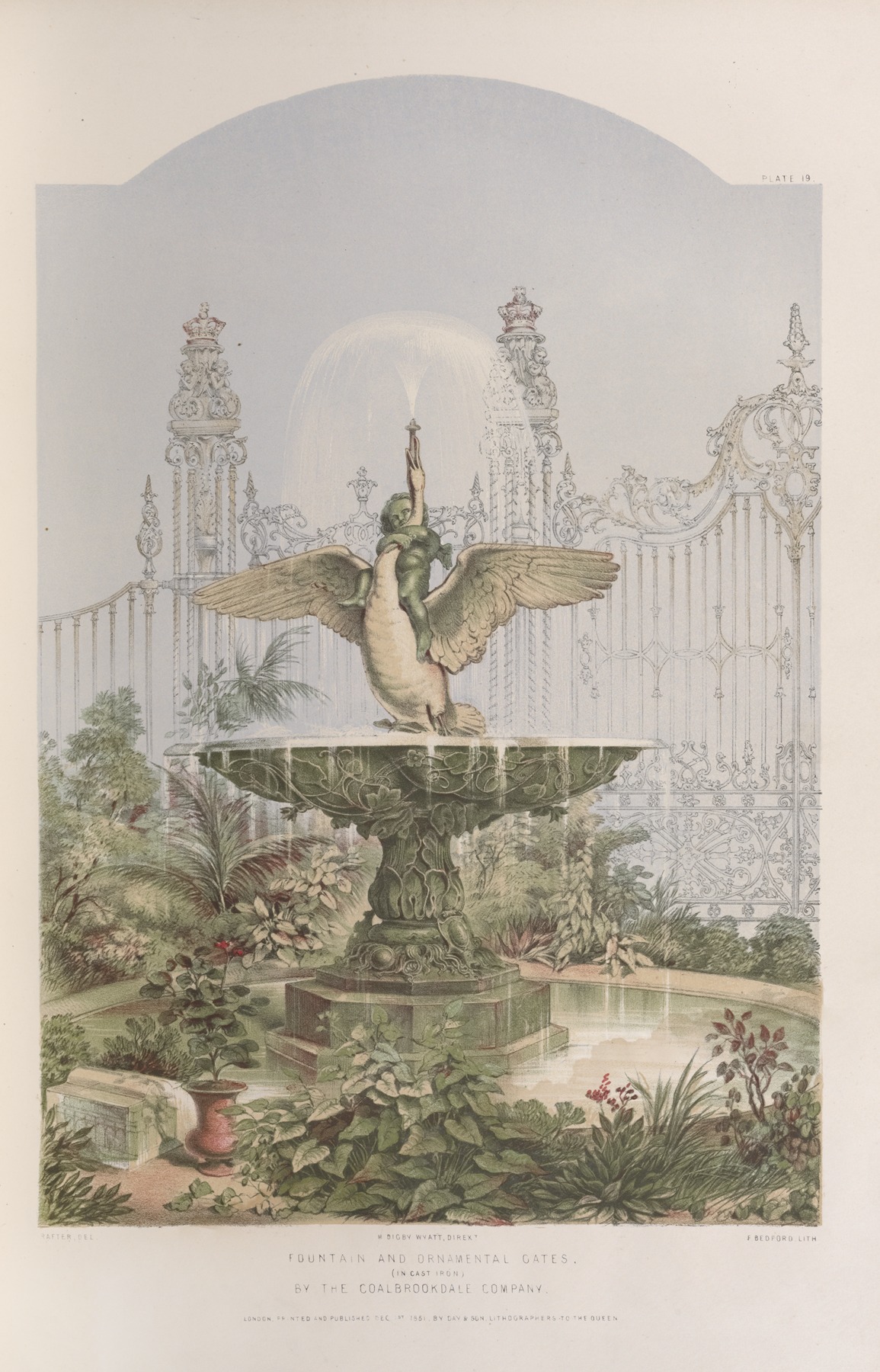 Fountain and ornamental gates by Matthew Digby Wyatt Artvee