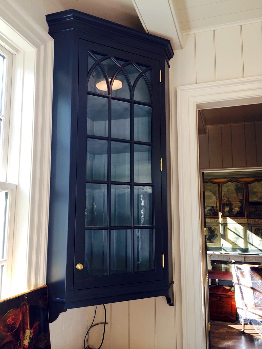 Black Corner With Glass Doors MDM Design Studio