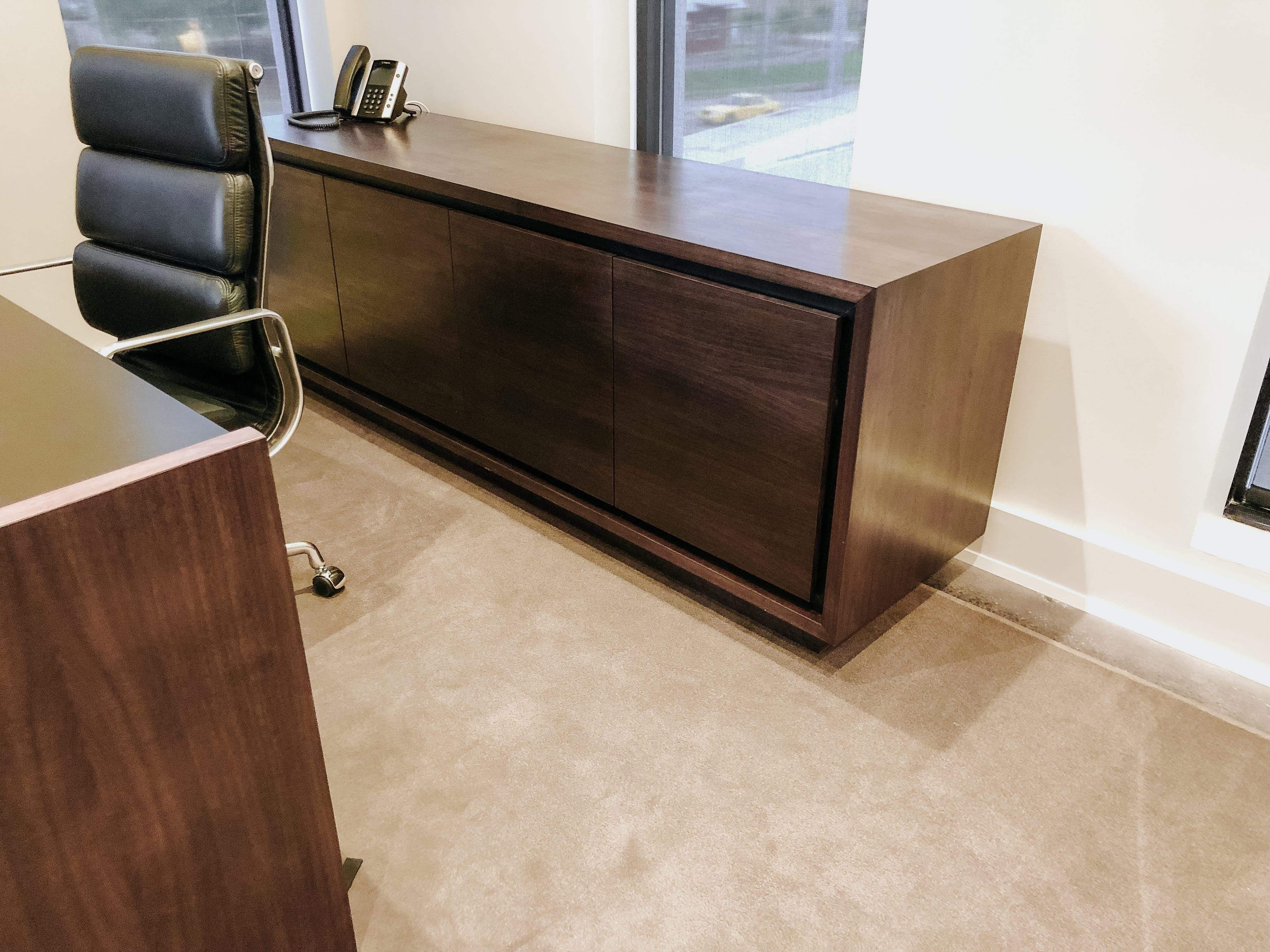 Walnut and Steel Desk for Executive Office MDM Design Studio