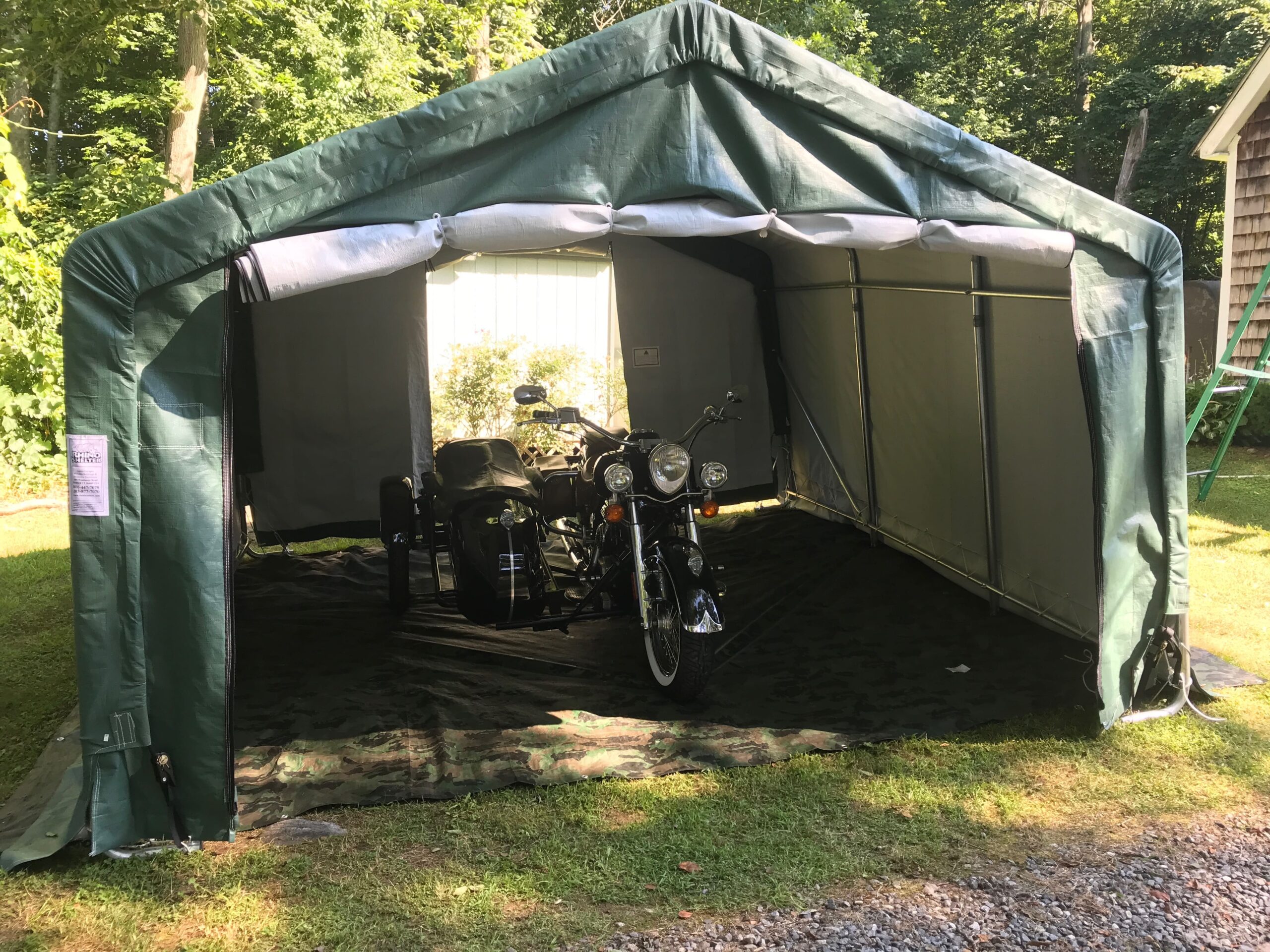 Outdoor Storage Tent, Canvas Storage Sheds, 12 x 12 x 8 MDM