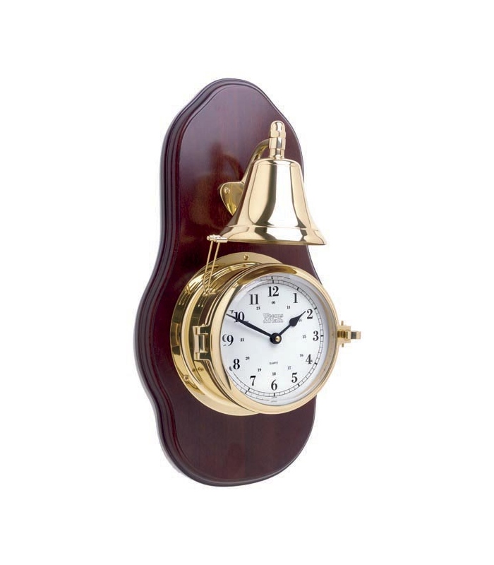 Weems & Plath 821500 Victory Bell Clock & Wood Plaque