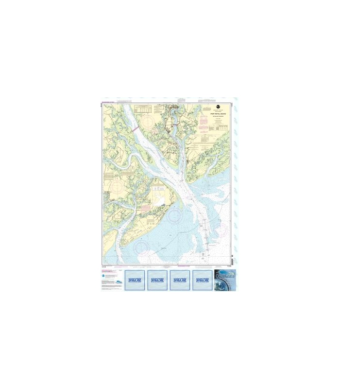 OceanGrafix NOAA Nautical Charts 11516 Port Royal Sound and Inland Passages