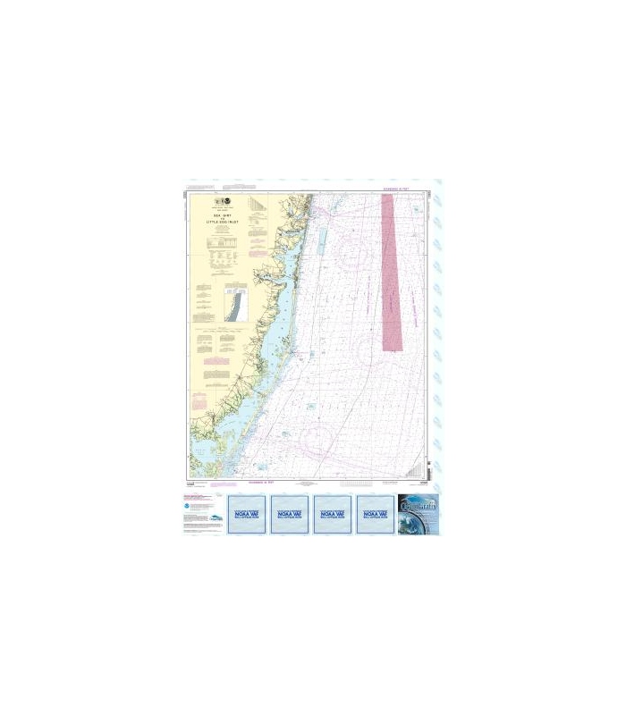 OceanGrafix NOAA Nautical Charts 12323 Sea Girt to Little Egg Inlet