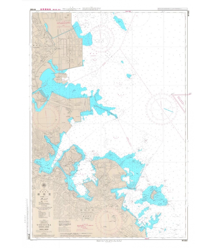 Japan Hydrographic Association (JHA) Nautical Chart W1083 Yokosuka Ko