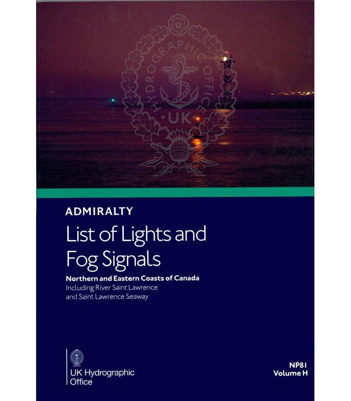 NP81 Admiralty List of Lights and Fog Signals Volume H Northern and