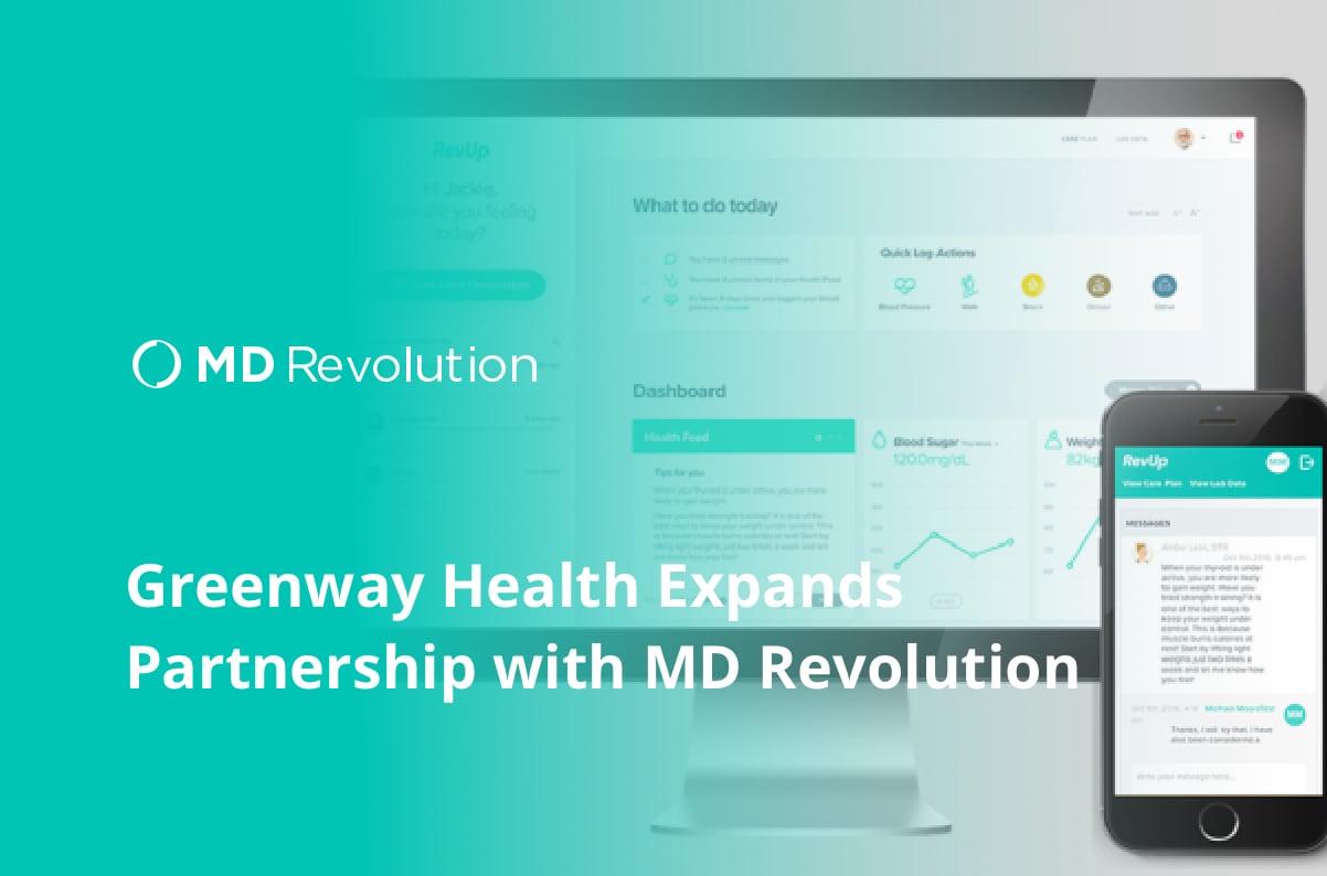 Greenway Health Expands Partnership with MD Revolution, Bringing Remote Patient Monitoring