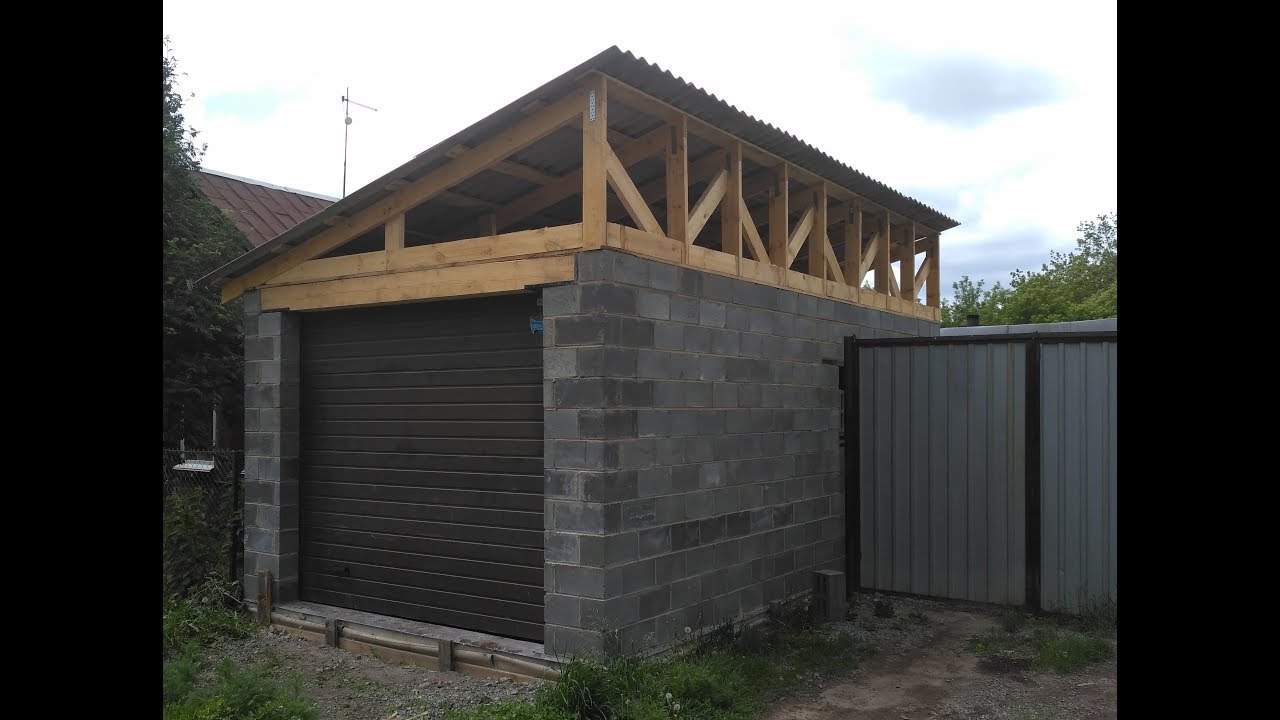 Построить гараж из пеноблоков своими руками Гараж из