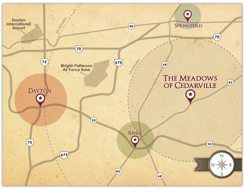 Maps Meadows of Cedarville