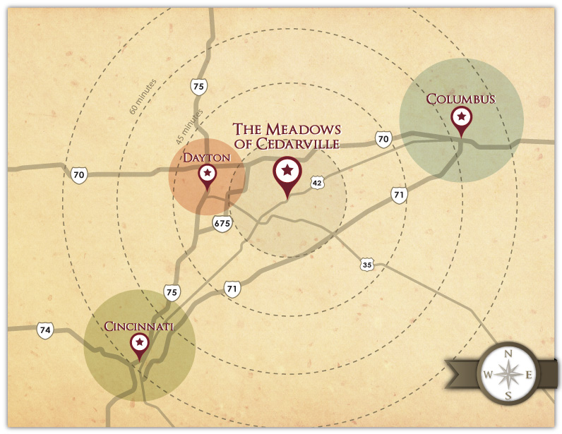 Maps Meadows of Cedarville