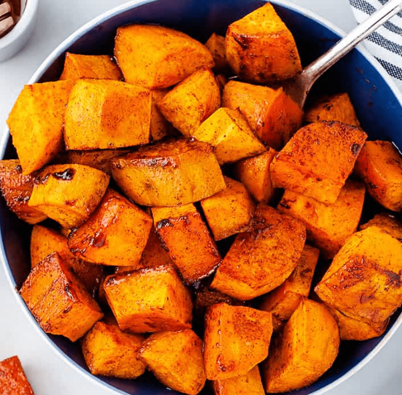 Roasted Sweet Potatoes with Honey and Cinnamon Mealfan