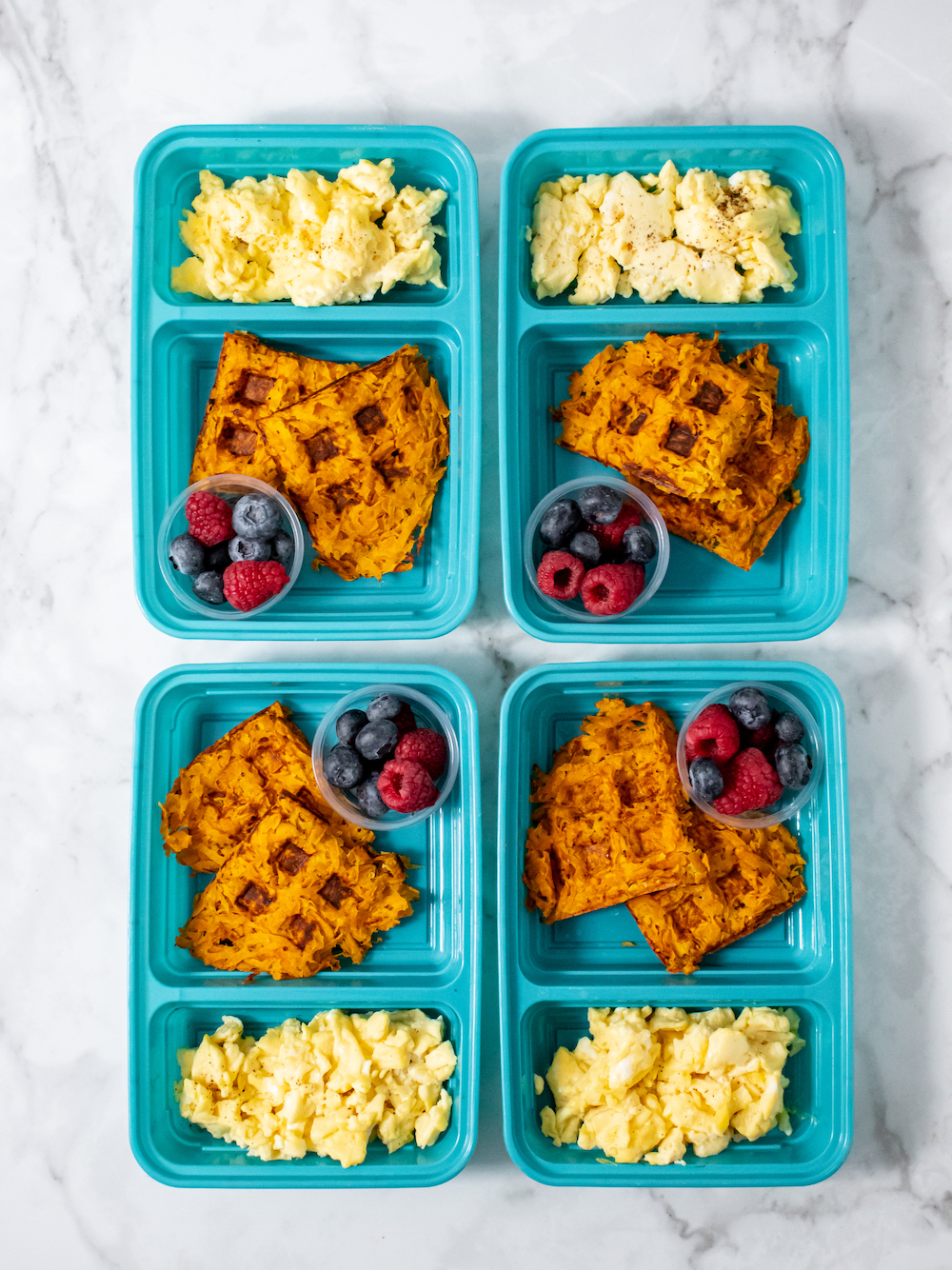 Sweet Potato Hash Brown Waffles