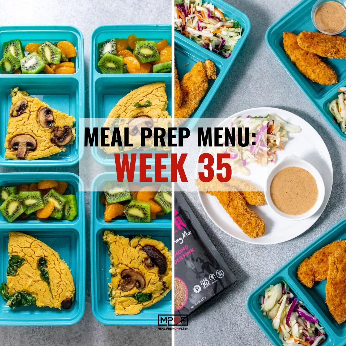 Meal Prep Menu 2023 Week 35 Meal Prep on Fleek