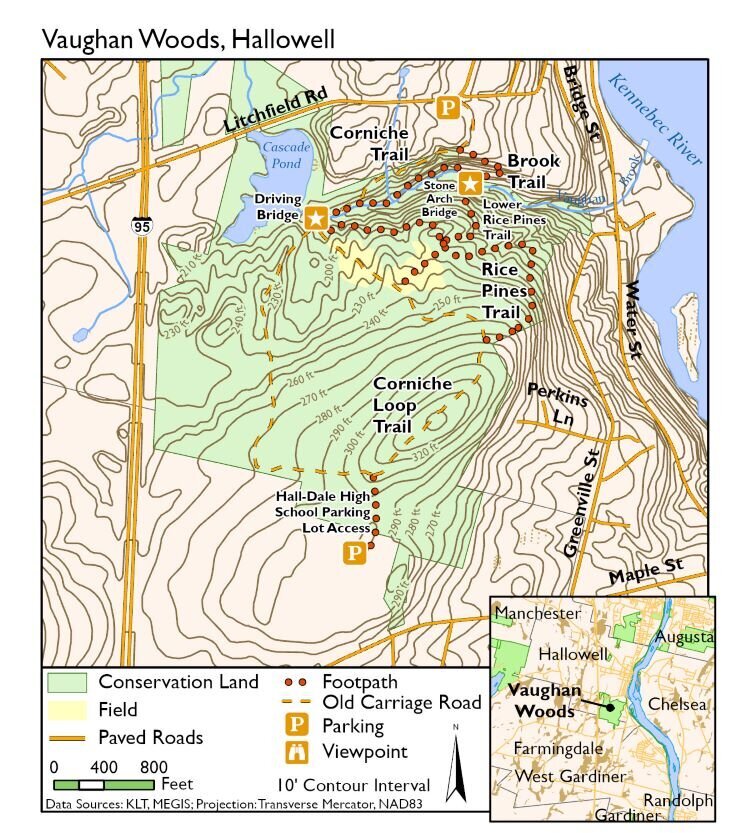 Vaughan Woods & Historic Homestead Meander Maine