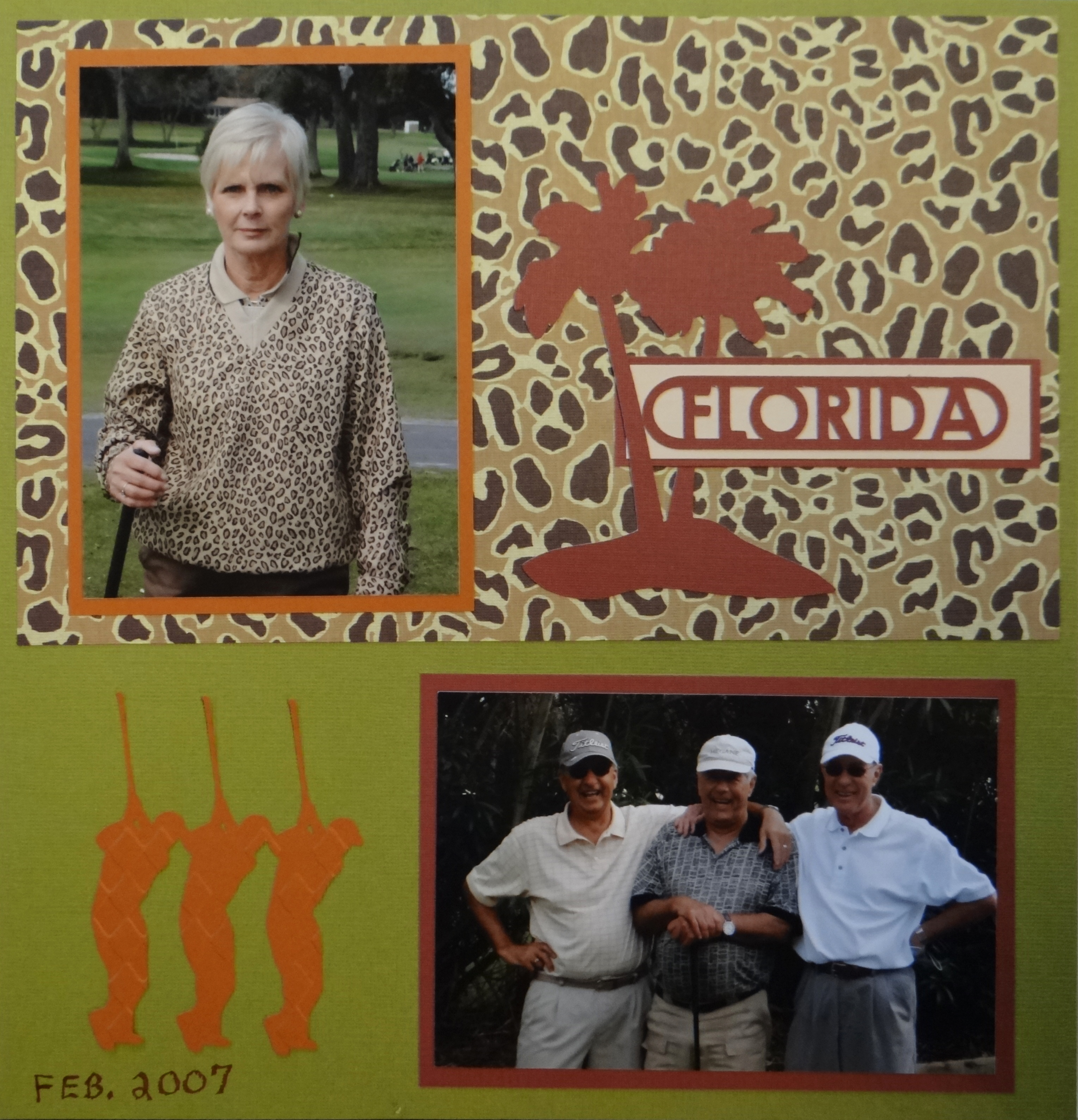 Travel Scrapbook 16 Florida Me and My Cricut