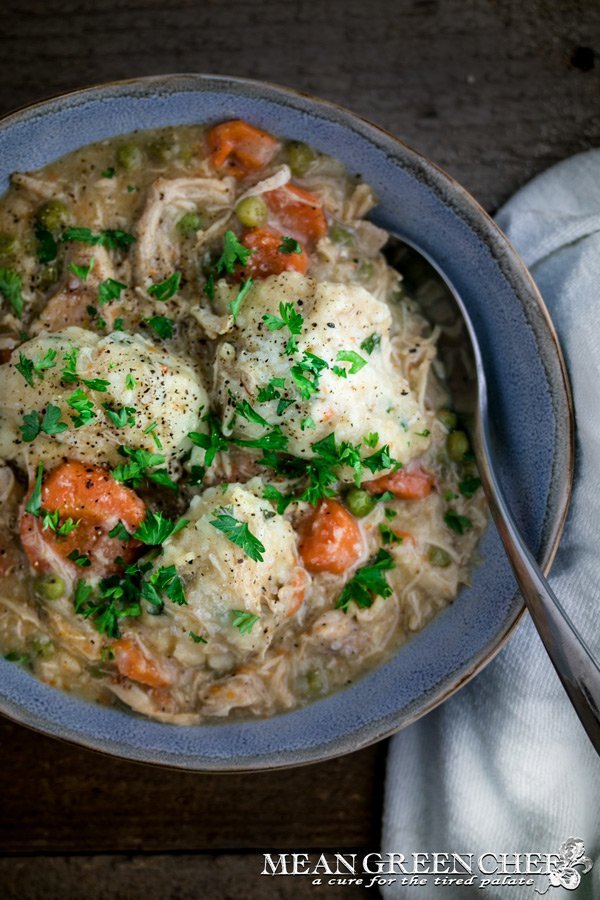 Roasted Chicken and Dumplings Recipe Mean Green Chef