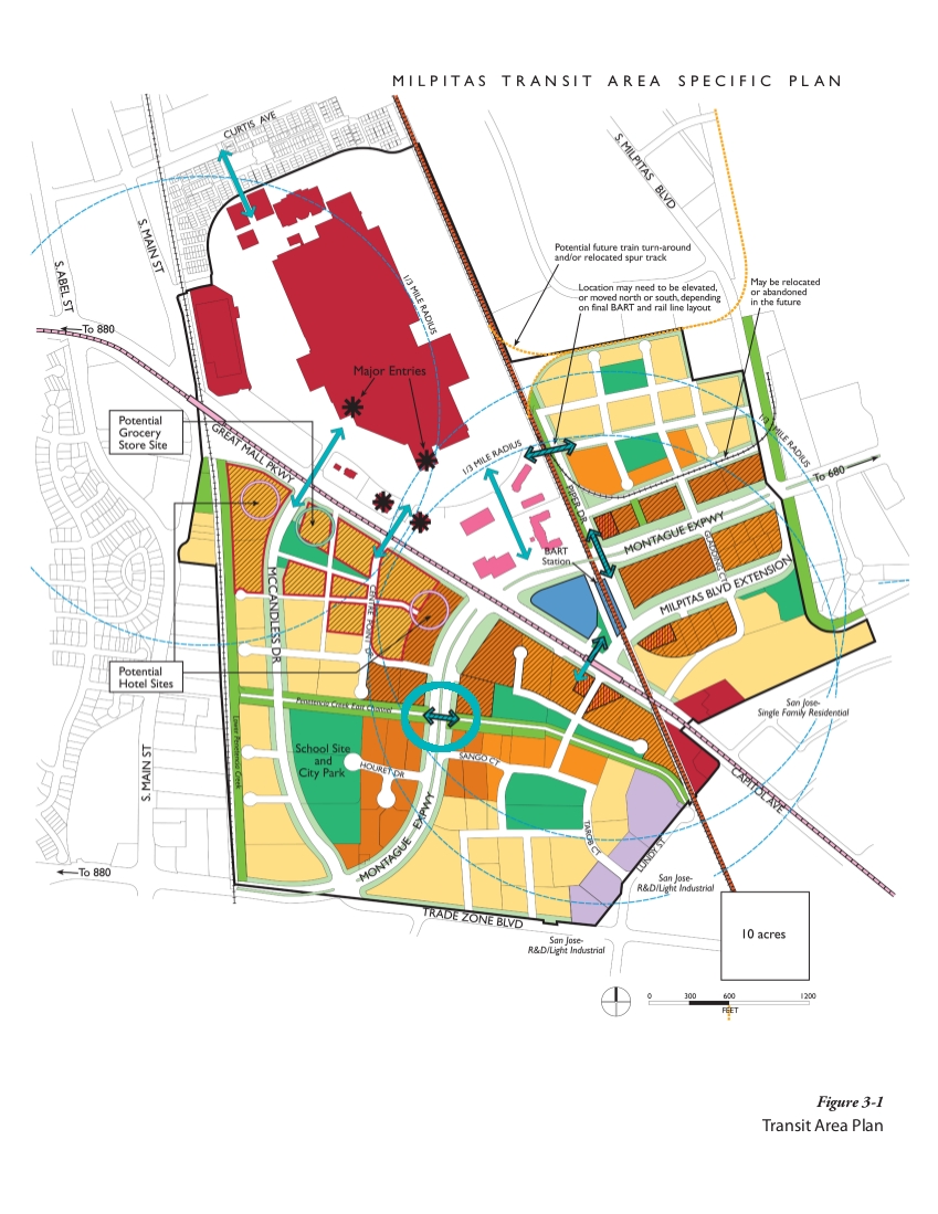 PRT crossing of Montague Expy.