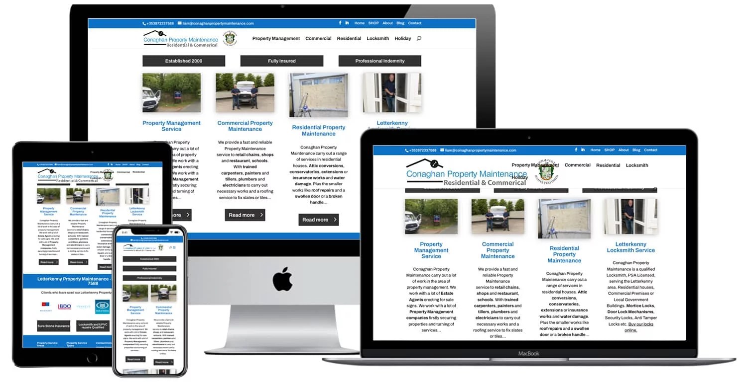 Business sites Design Conaghan Property Maintenance Donegal