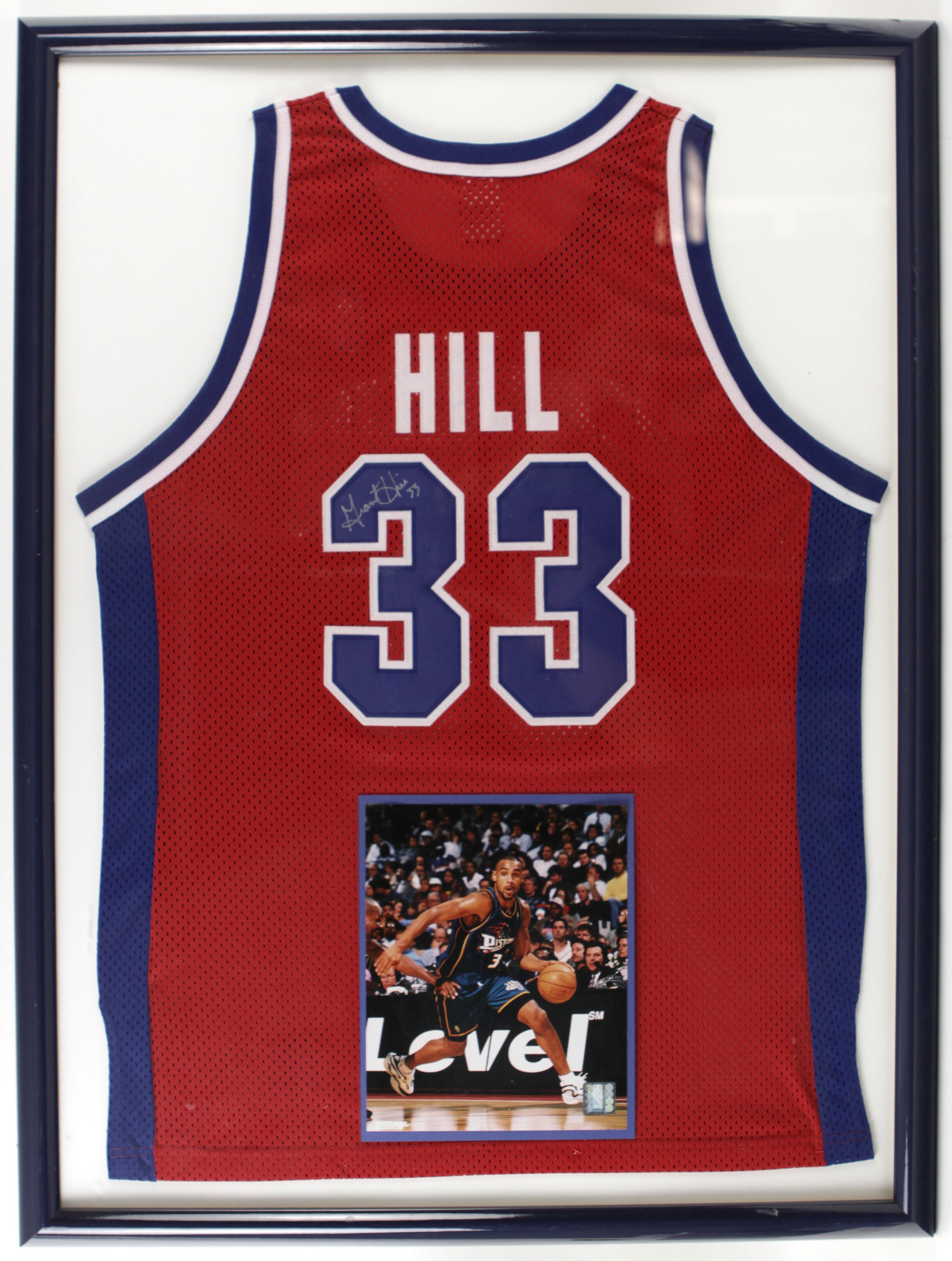 Lot Detail 1990s Grant Hill Detroit Pistons Signed Authentic Jersey