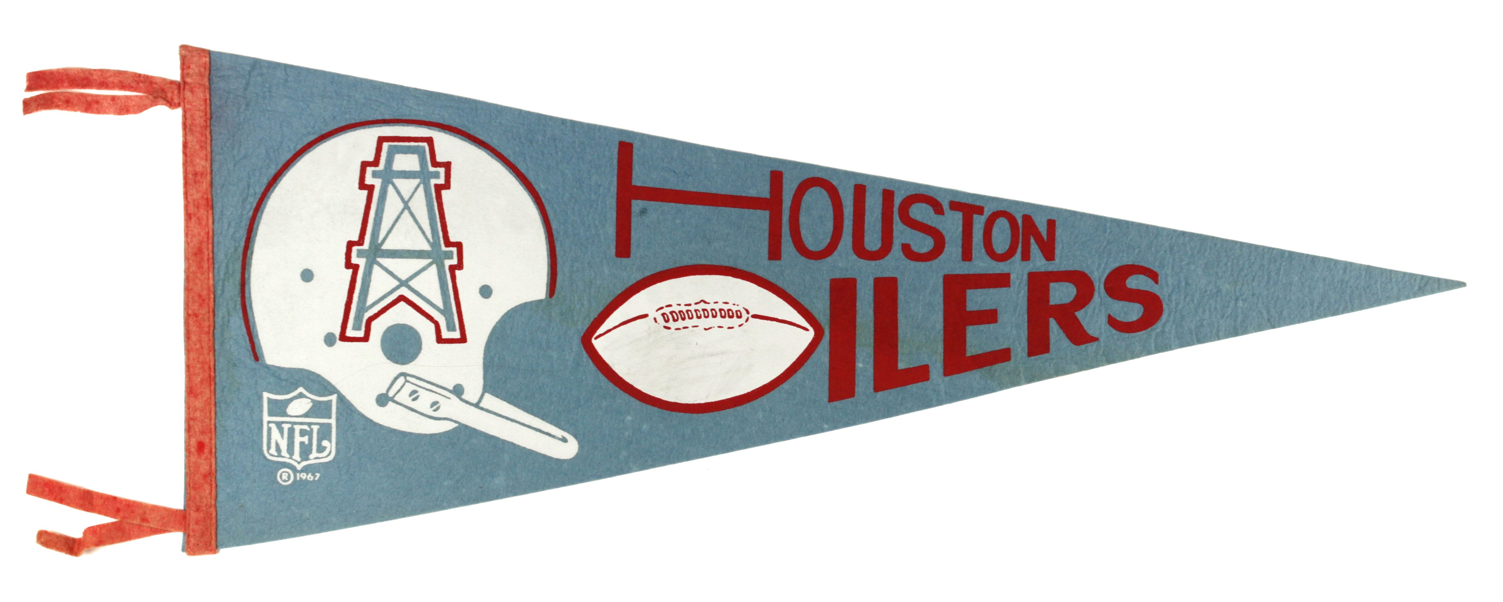 Lot Detail 1967 Houston Oilers (AFL) Full Size Pennant