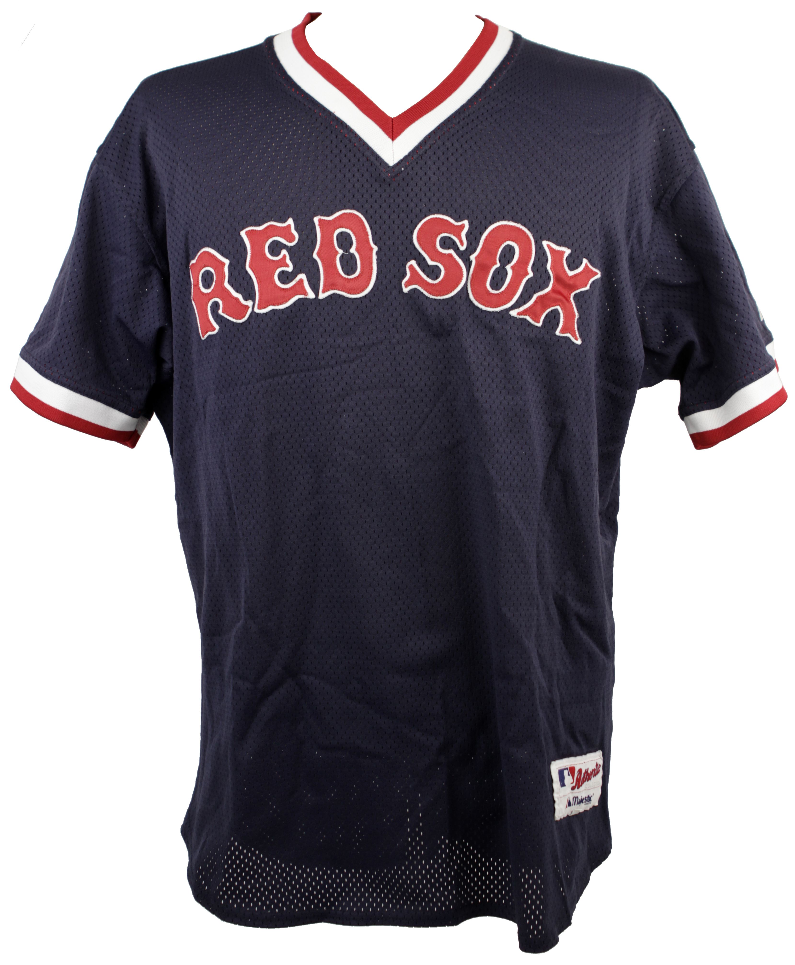 Lot Detail 2000s Troy O'Leary Boston Red Sox Game Worn BP Jersey