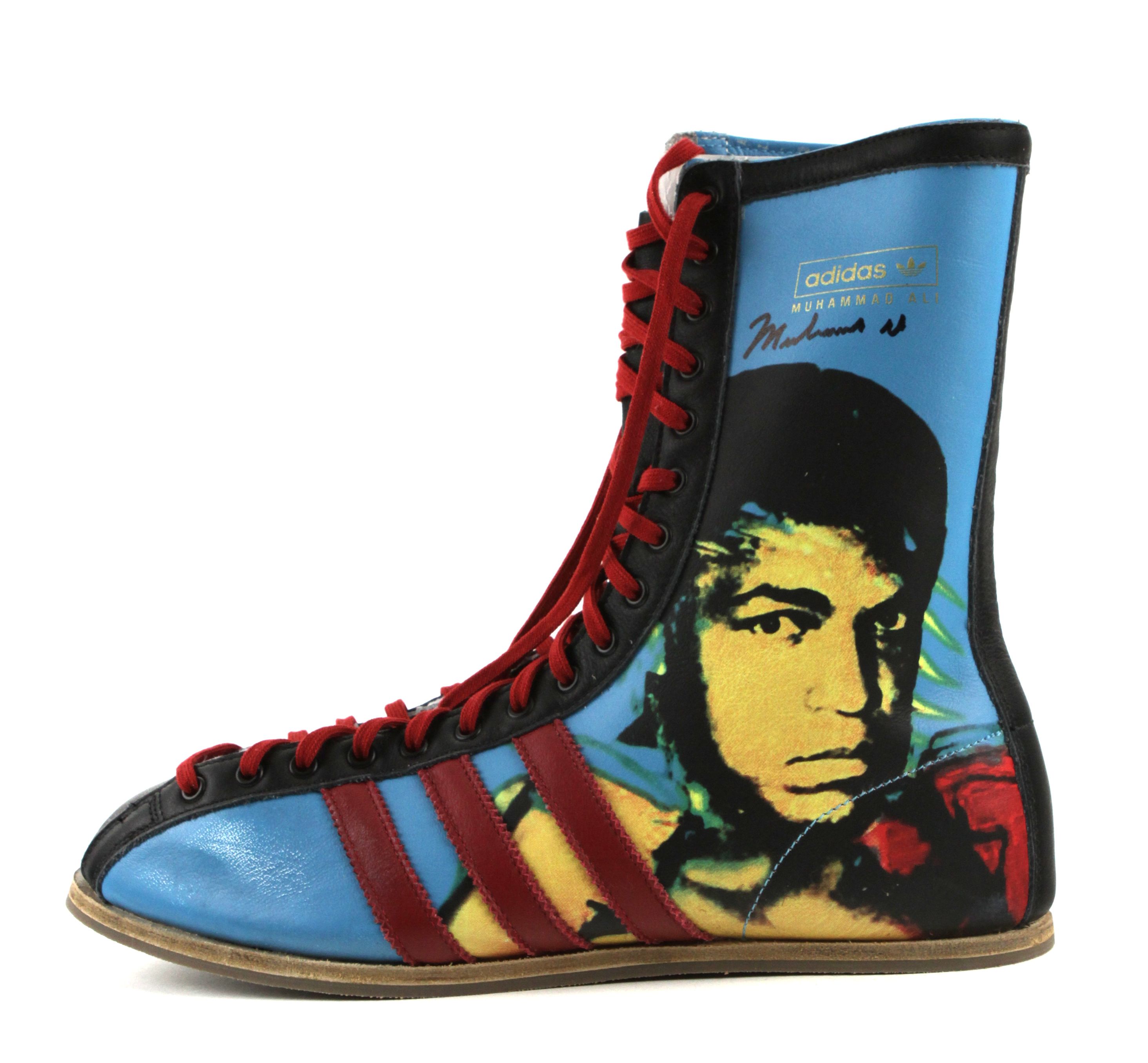 Lot Detail 1990s Muhmmad Ali Signed Adidas Ali Boxing Shoe JSA