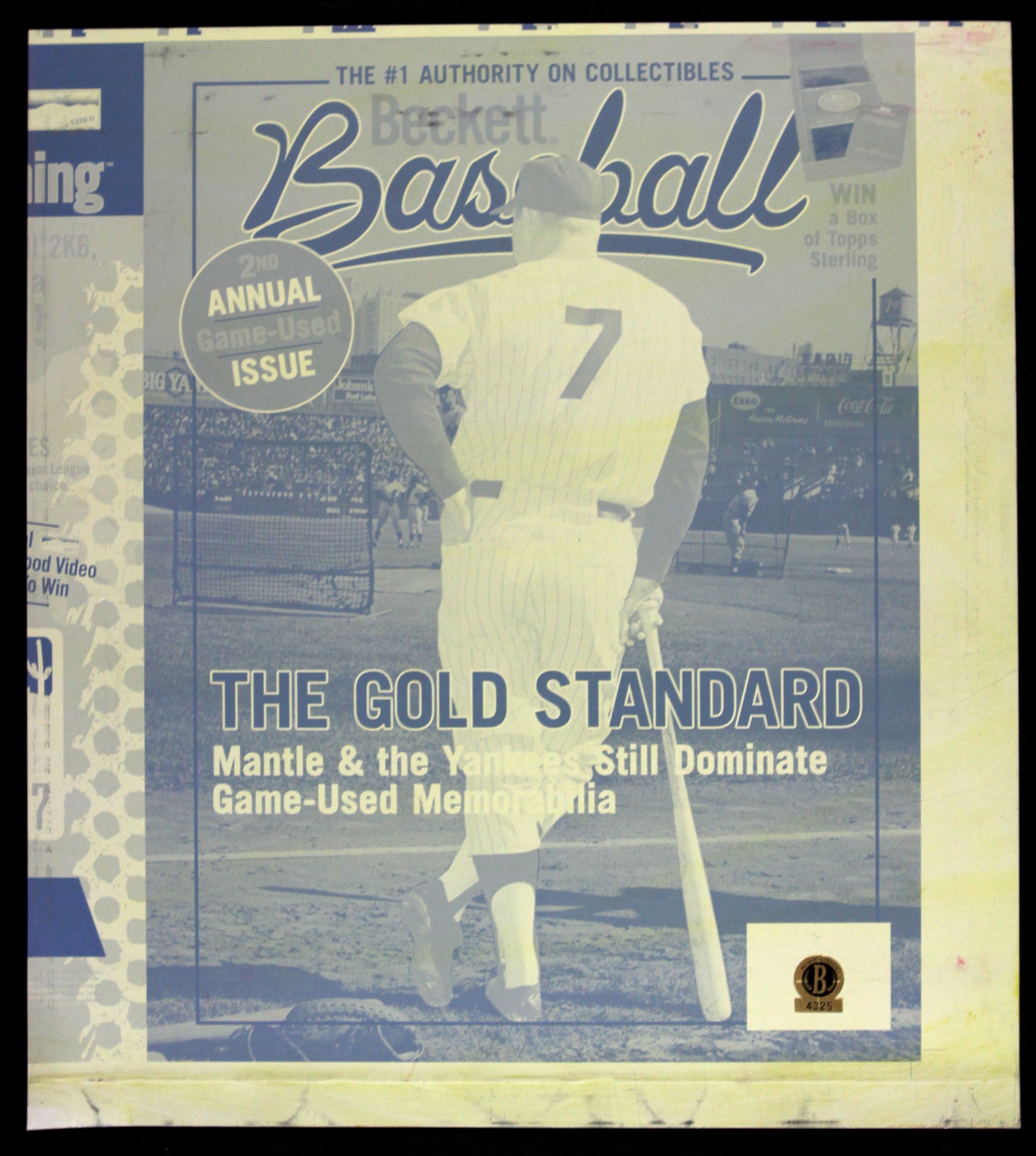 Lot Detail 2006 Mickey Mantle New York Yankees Beckett Baseball