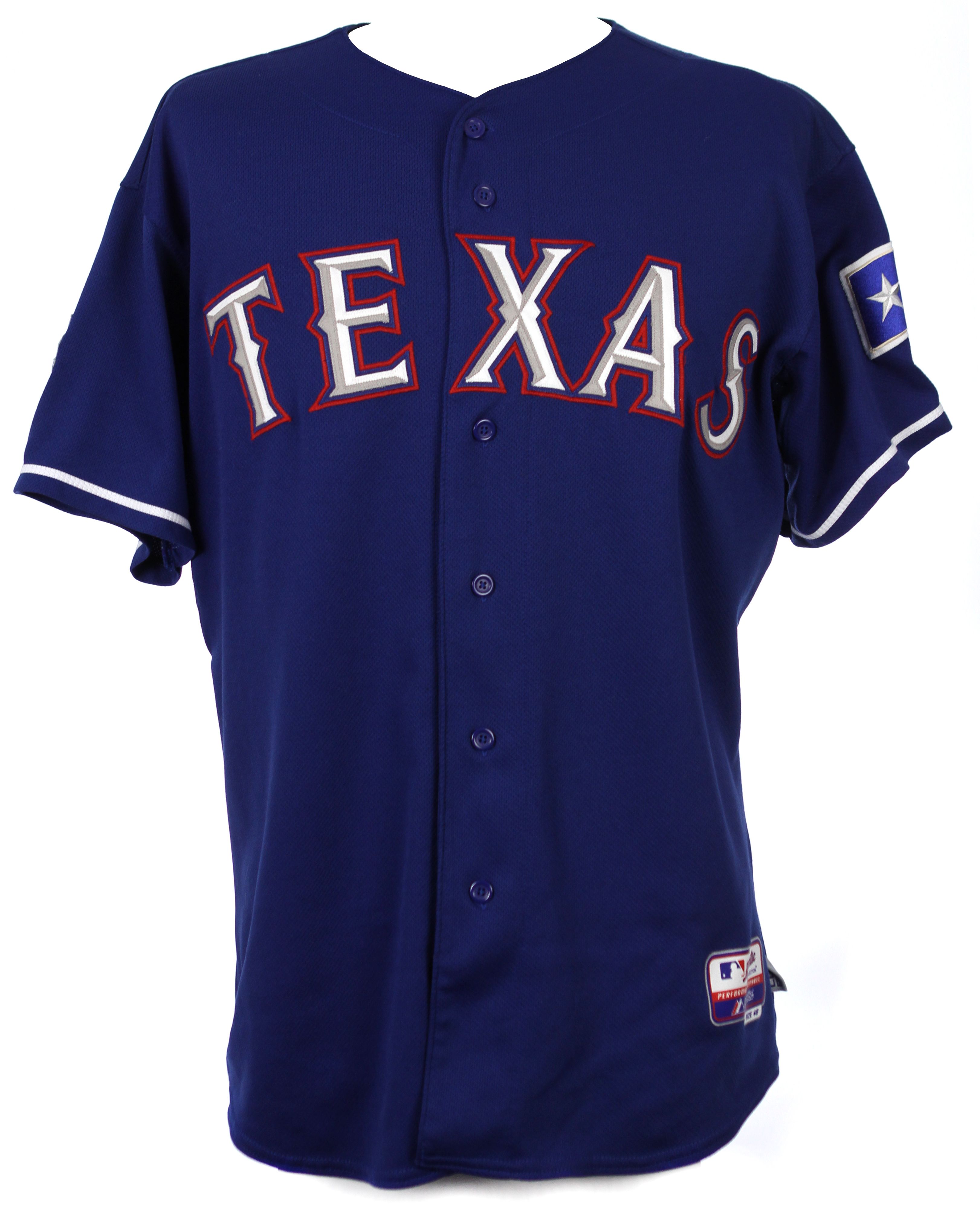 Lot Detail 2012 (August 7th) Michael Young Texas Rangers Game Worn