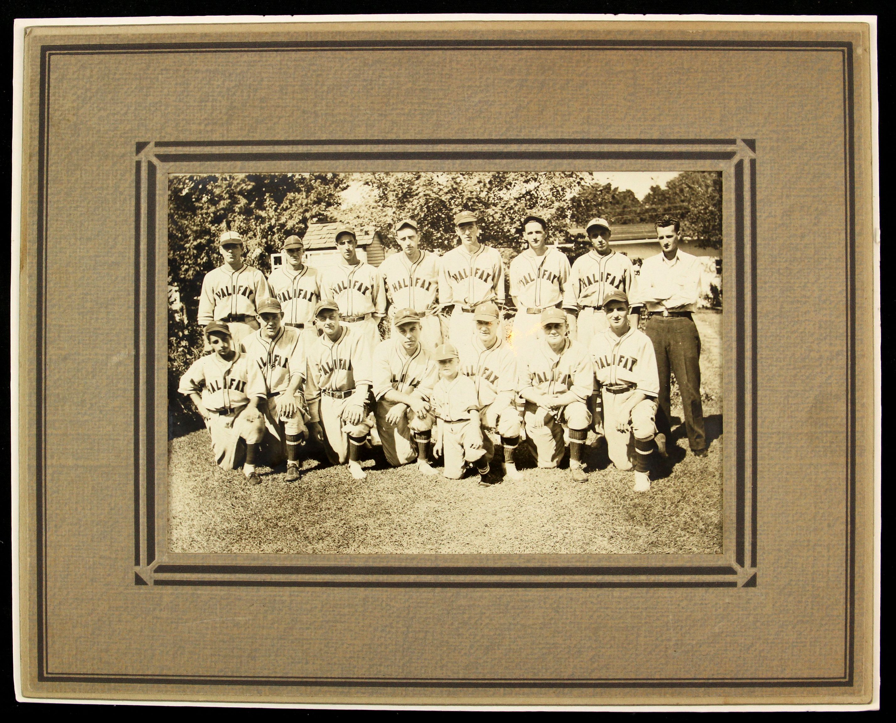 Lot Detail 1920s Halifax Baseball Team 5x7 Vintage Photo On Mount