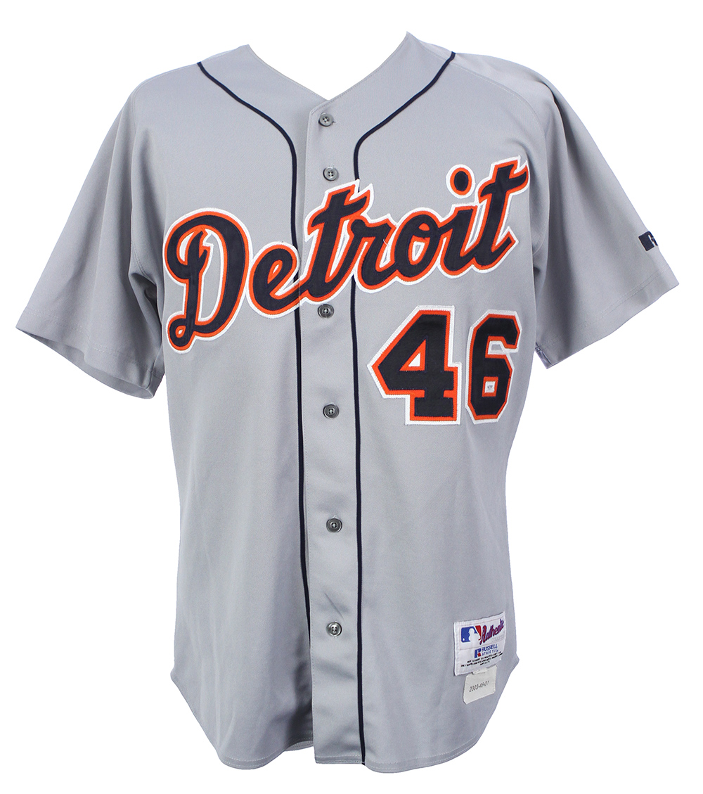 Lot Detail 2003 Mike Maroth Detroit Tigers Game Worn Road Jersey