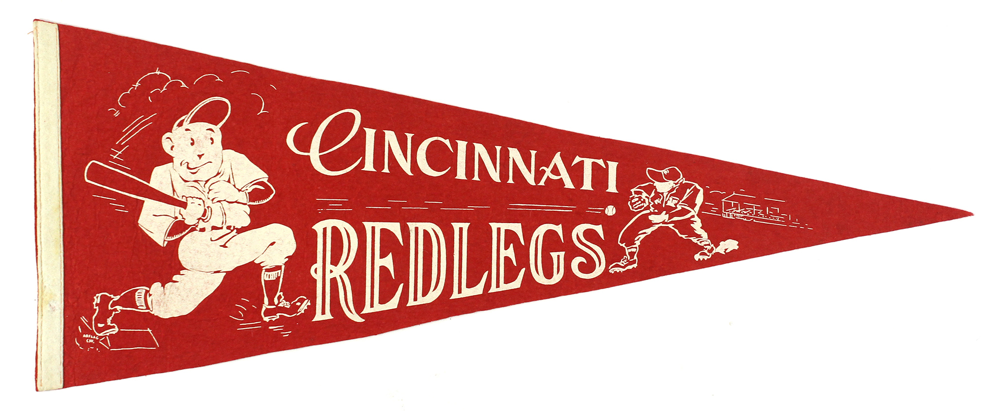 Lot Detail 1950’s Cincinnati Redlegs Red 28” Pennant