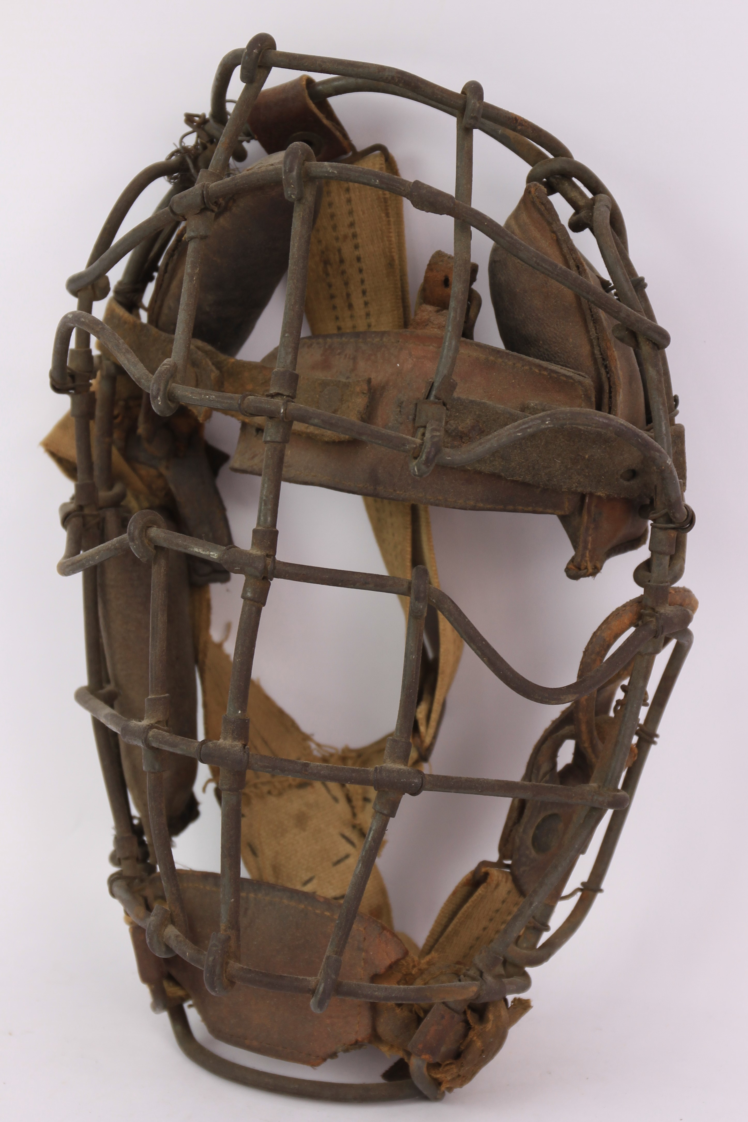 Lot Detail 1910's20's Game Worn Catcher's Mask (MEARS LOA)