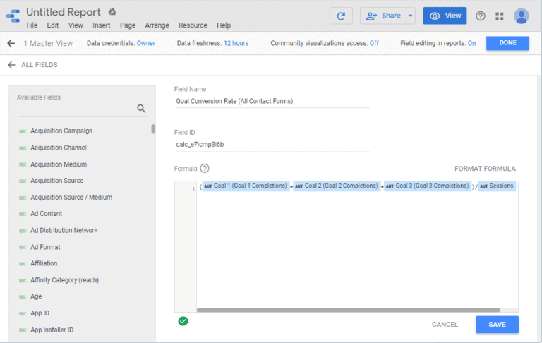 Google Data Studio Calculated Fields The Ultimate Guide