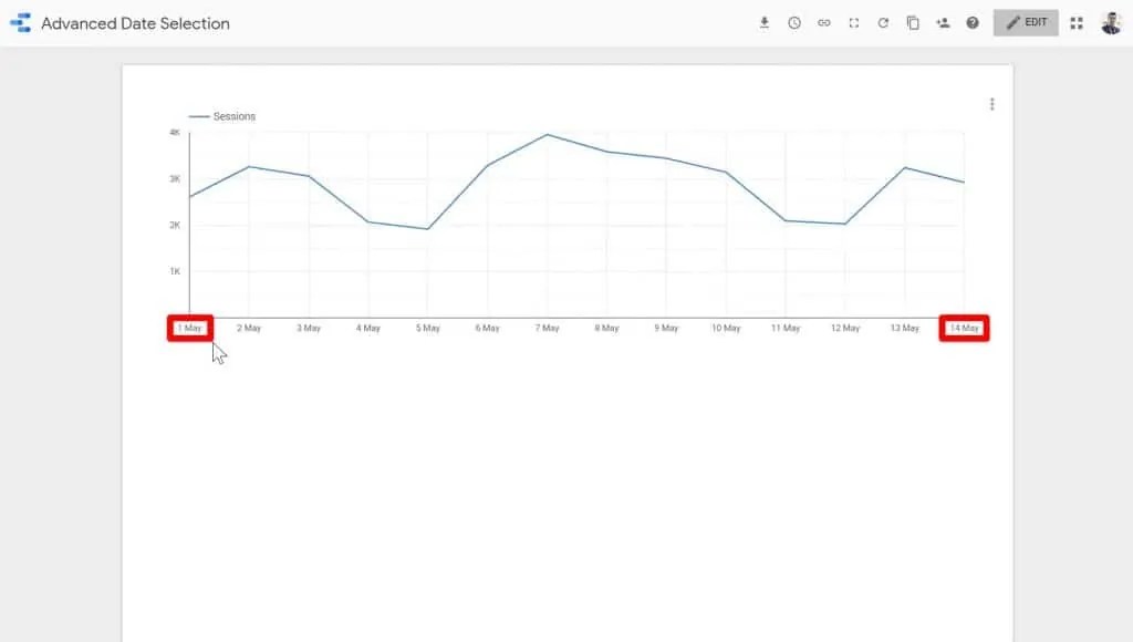 Using the Advanced Date Filters in Looker Studio