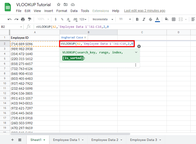 How to use VLOOKUP in Google Sheets from Another Tab and Spreadsheet