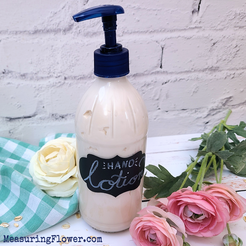 Pumpable Lotion (Homemade & All Natural) Measuring Flower