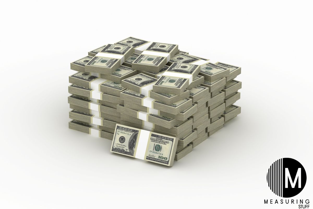 How Much Does 7 Million Dollars Weigh? Measuring Stuff