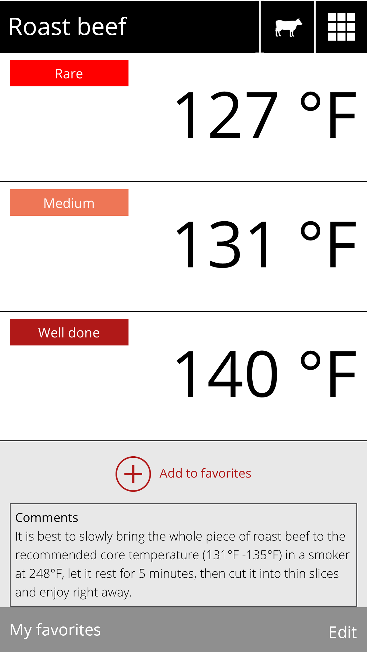 The core temperature app for smart grilling success.
