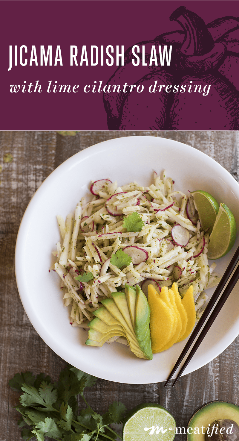 This Jicama Radish Slaw from is the perfect