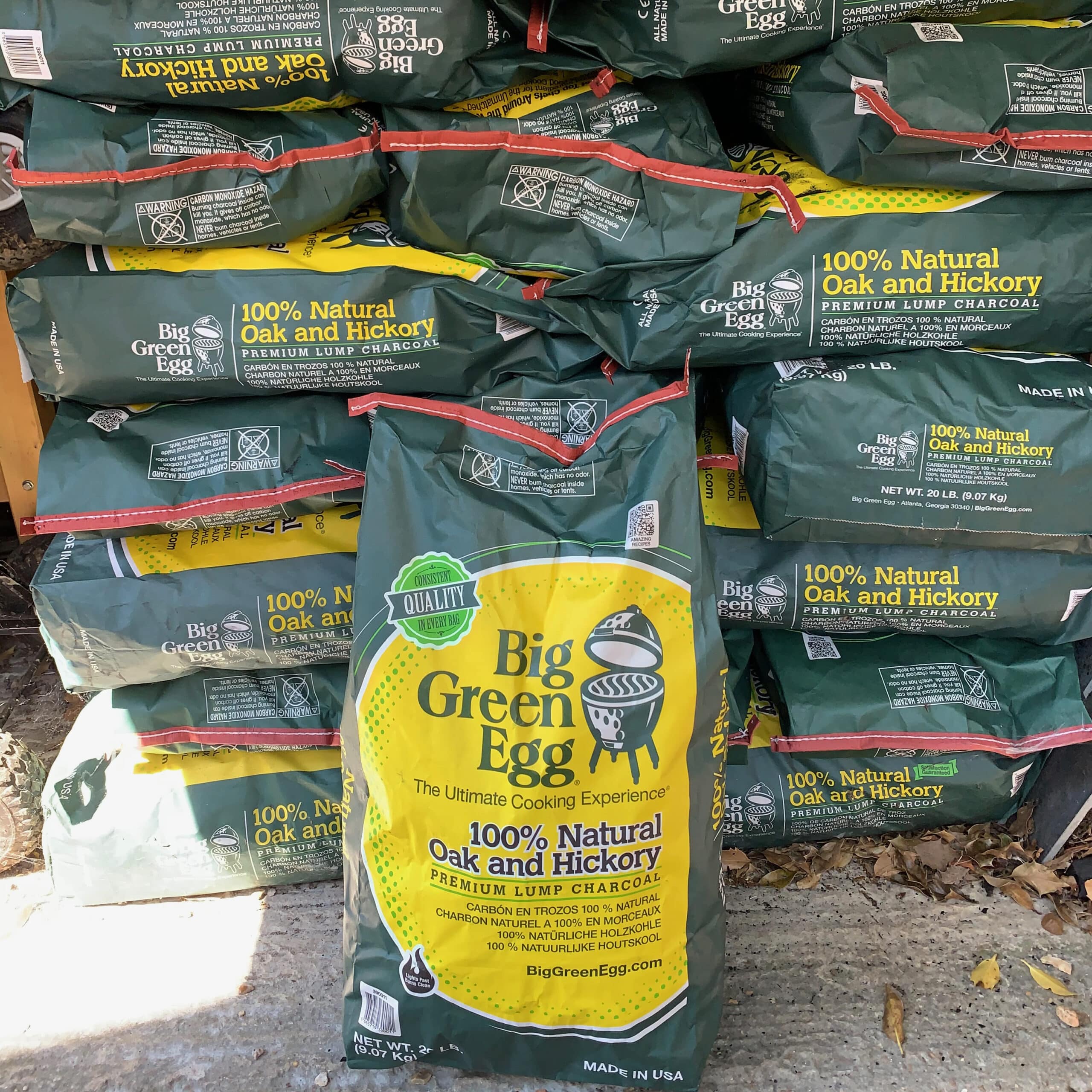 Big Green Egg Charcoal Large Bags Meat Smoke Fire