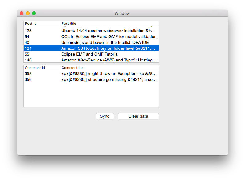 Objectivec tutorial display posts and comments from a blog