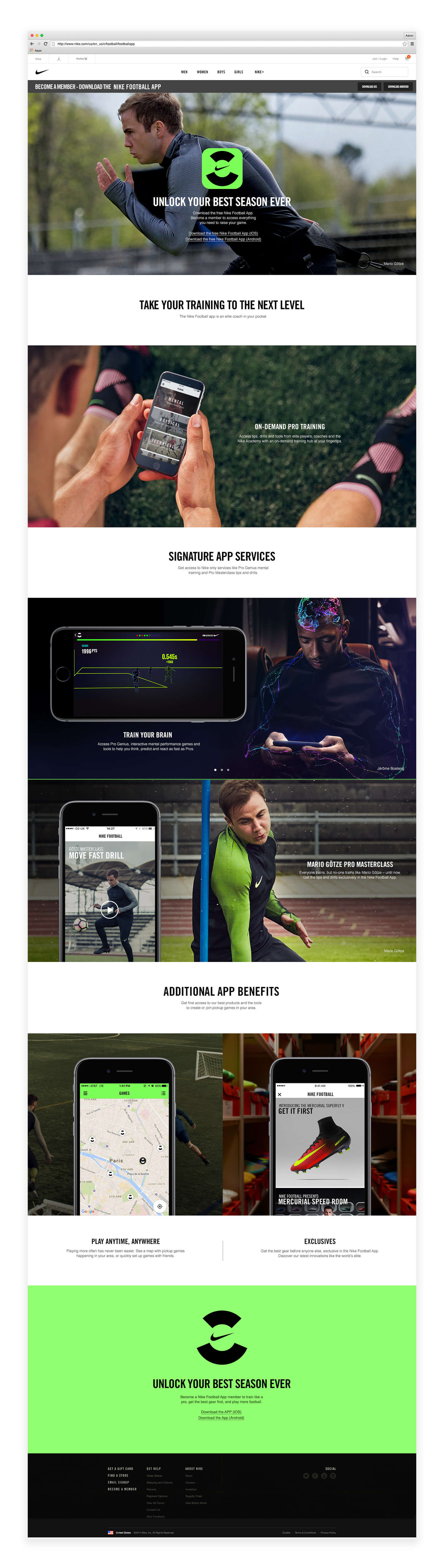 Nike Football App