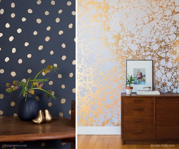 How To Wallpaper One Wall ThemeBin