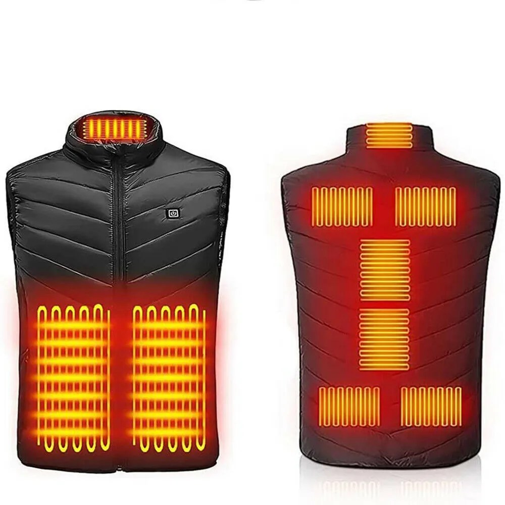 USB Electric Heated Vest Jacket Warmer Clothes Mebior