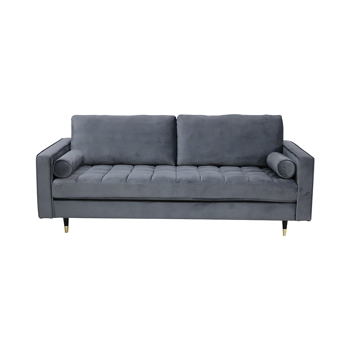 Sofa Cozy Velvet 225 cm szara Meble & Lampy Design