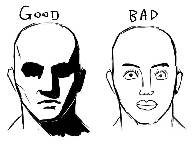 Как рисовать тень человека